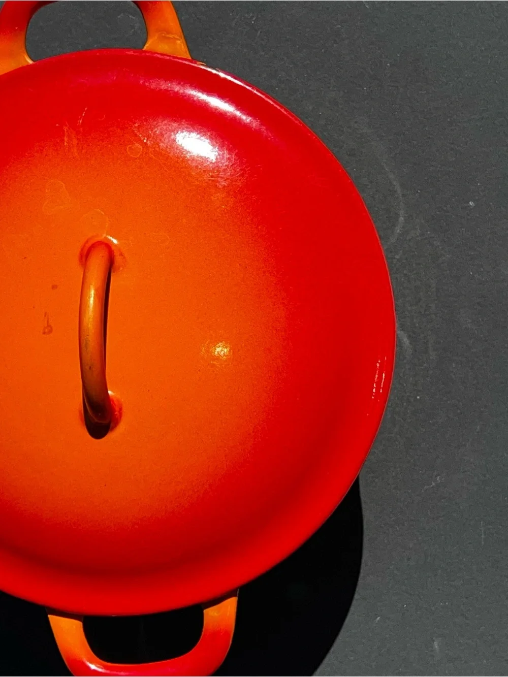 Descoware Belgium Vintage Flame Orange Enamel 8 